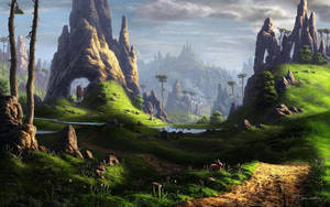 Awesome Ancient World Landscape Wallpaper