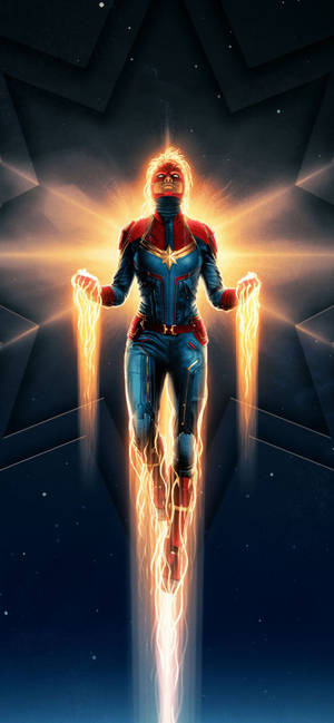 Awesome Captain Marvel Iphone Wallpaper