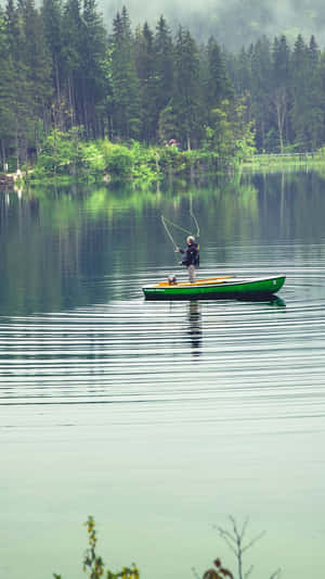 Awesome Fishing Phone Theme Display Wallpaper