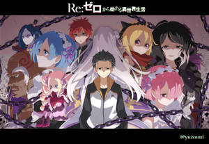 Awesome Hd Anime Cover Of Re Zero Wallpaper