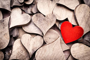 Awesome Heart Wooden Wallpaper