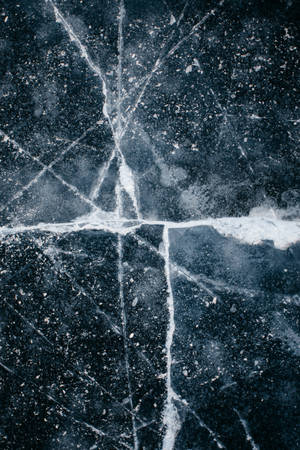 Awesome Ice Crack Pattern Wallpaper