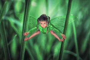 Awesome Photoshop Fairy Child Wallpaper
