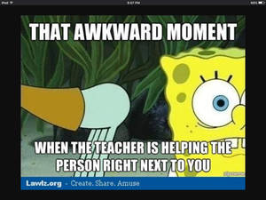 Awkward Moment Spongebob Meme Wallpaper