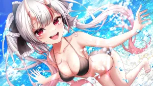 Ayame Girl In Bikini Wallpaper