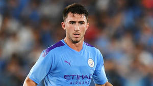 Aymeric Laporte Sporting A Blue Jersey Wallpaper