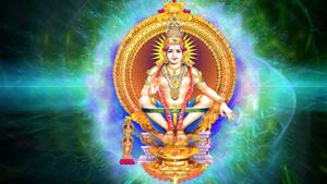 Ayyappan Cosmic Deity Wallpaper