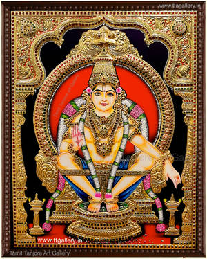 Ayyappan Intricate Art Wallpaper