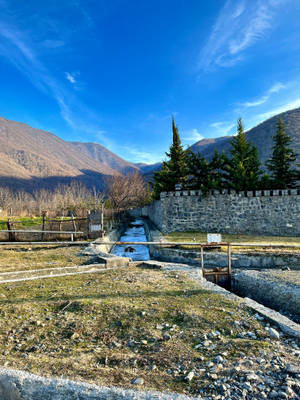 Azerbaijan Farm Canal Wallpaper