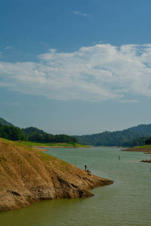 Azerbaijan River And Hills Wallpaper