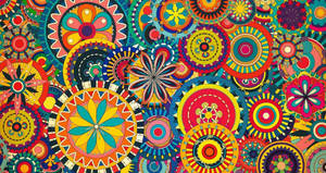 Aztec Cool Pattern Wallpaper