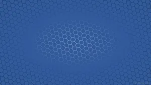 Azure Hexagon With Glowing Oval Shape Wallpaper
