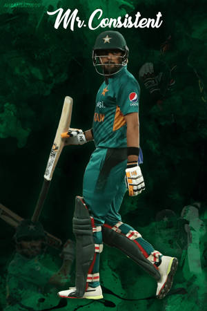 Babar Azam - The Portrait Of Consistency In Cricket Wallpaper