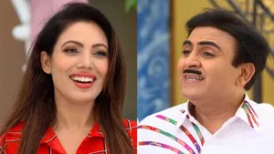 Babita Iyer And Jethalal On Single Frame Wallpaper