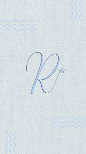 Baby Blue R Alphabet Wallpaper