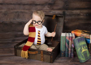 Baby Boy In Harry Potter Costume Wallpaper
