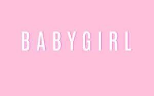 Baby Girl Logo On A Pink Background Wallpaper