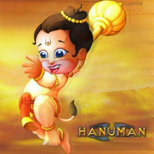 Baby Hanuman Throwing Gada Wallpaper
