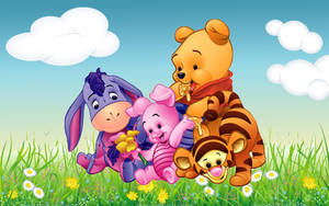 Baby Piglet And Friends Wallpaper