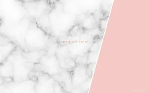 Baby Pink And White Marble Wallpaper