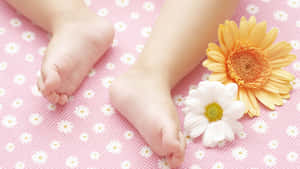 Baby's Clean Foot Sole Wallpaper