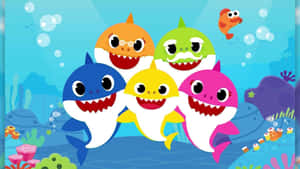 “baby Shark: A Sunny Summer Day At The Beach With The Children” Wallpaper