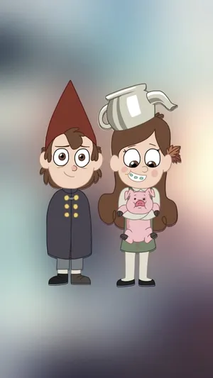 Baby Waddles With Mabel & Dipper Wallpaper