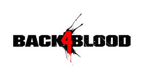 Back 4 Blood Logo On White Wallpaper