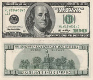 Back And Front Of 100 Dollar Bill Wallpaper