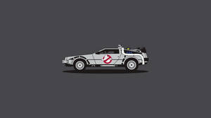 Back To The Future Delorean Ghost Busters Wallpaper