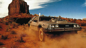 Back To The Future In The Desert Wallpaper