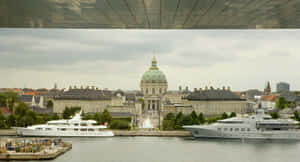 Back View Of The Amalienborg Palace Wallpaper