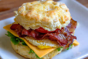 Bacon Egg Cheese Biscuit Sandwich.jpg Wallpaper