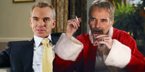 Bad Santa Meeting Scene Wallpaper