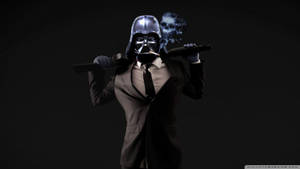 Badass Darth Vader In Suit Wallpaper