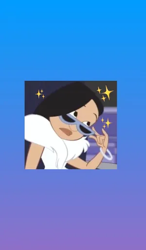 Baddie Girl Cartoon Wallpaper