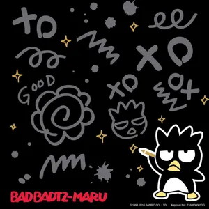 Badtz Maru Sanrio Doodle Art Wallpaper