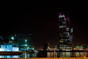 Bahrain Night Skyline Wallpaper