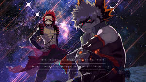 Bakugo And Kirishima From Mha Posing Wallpaper