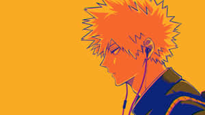 Bakugou Aesthetic Desktop Earphones Wallpaper