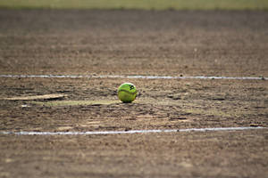 Ball And Dirt On Awesome Softball Field Wallpaper