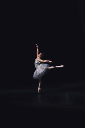 Ballerina Dancer Black Background Photography Wallpaper