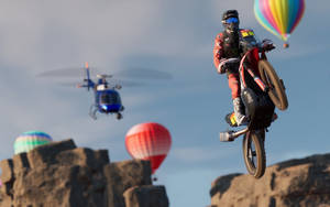 Balloons & Bikes In Dakar Rally Wallpaper