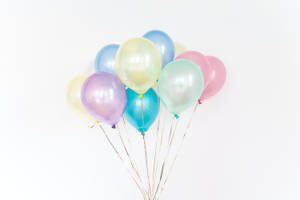 Balloons Pastel Desktop Wallpaper
