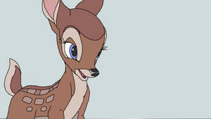 Bambi Digital Drawing Wallpaper