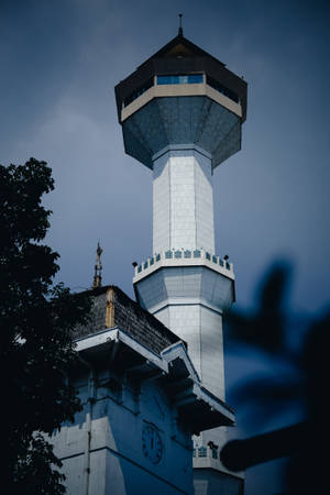 Bandung Mosque Clock Tower Wallpaper