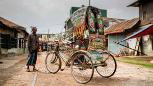 Bangladesh Rickshaw Ride Wallpaper