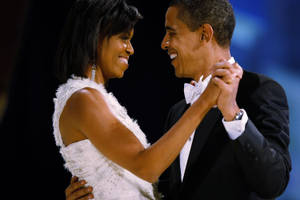 Barack Obama And His Wife Wallpaper
