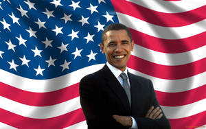 Barack Obama Patriotic President Wallpaper