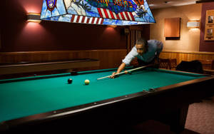 Barack Obama Playing Billiards Wallpaper